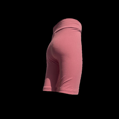 Dusk rose solid colour Bermuda shorts