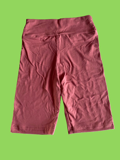 Dusk rose solid colour Bermuda shorts