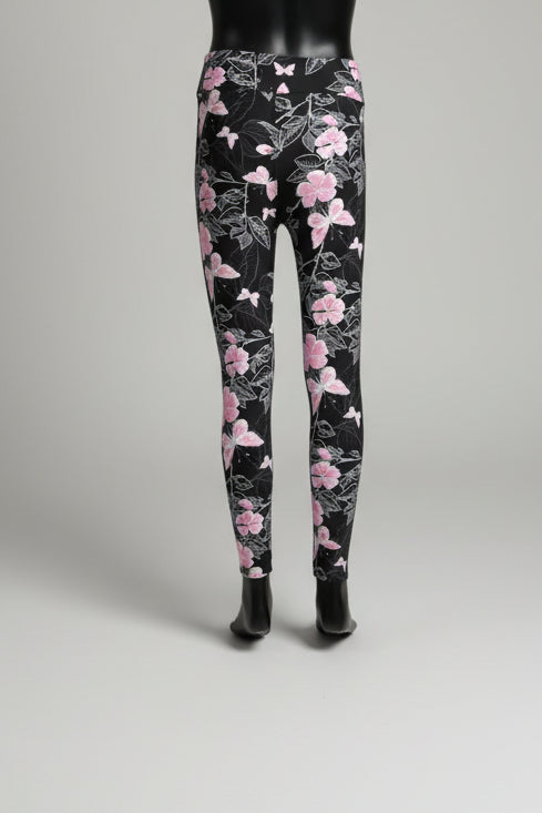 Flower & butterfly patterned leggings
