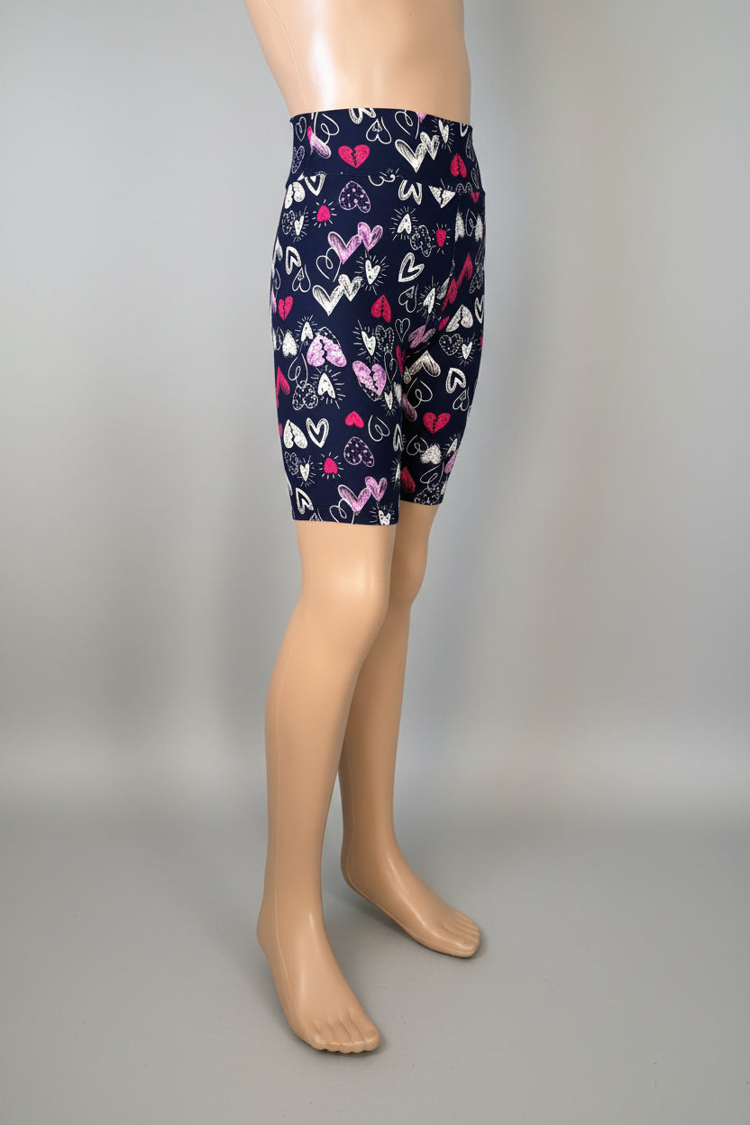 Funky Hearts soft touch shorts