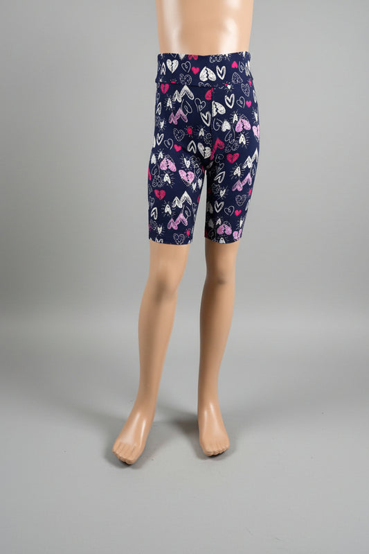 Funky Hearts soft touch shorts