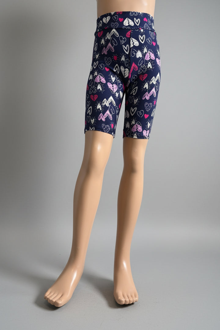 Funky Hearts soft touch shorts