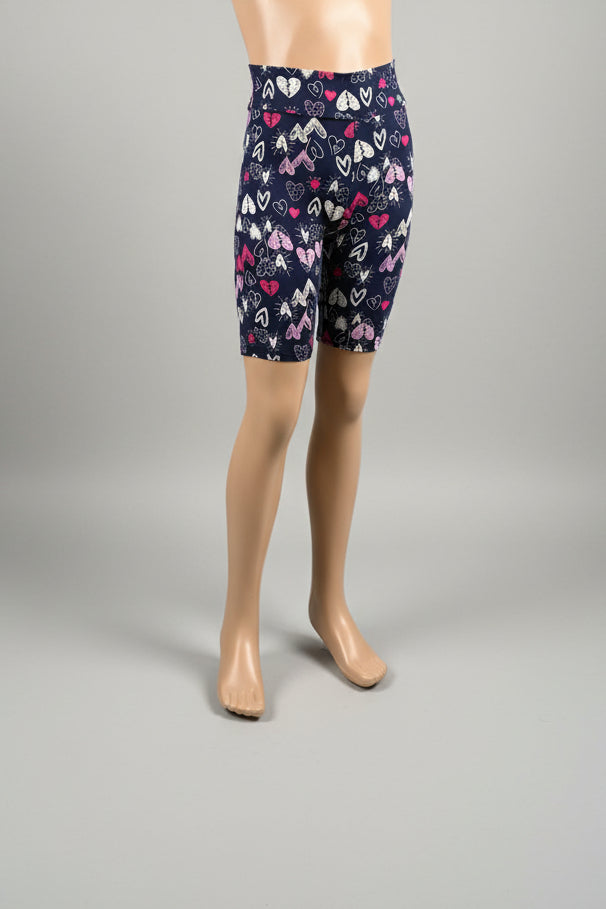 Funky Hearts soft touch shorts