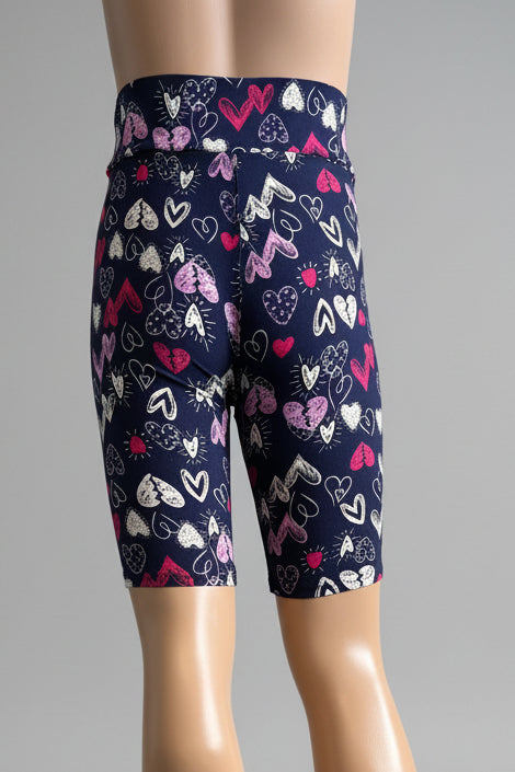 Funky Hearts soft touch shorts