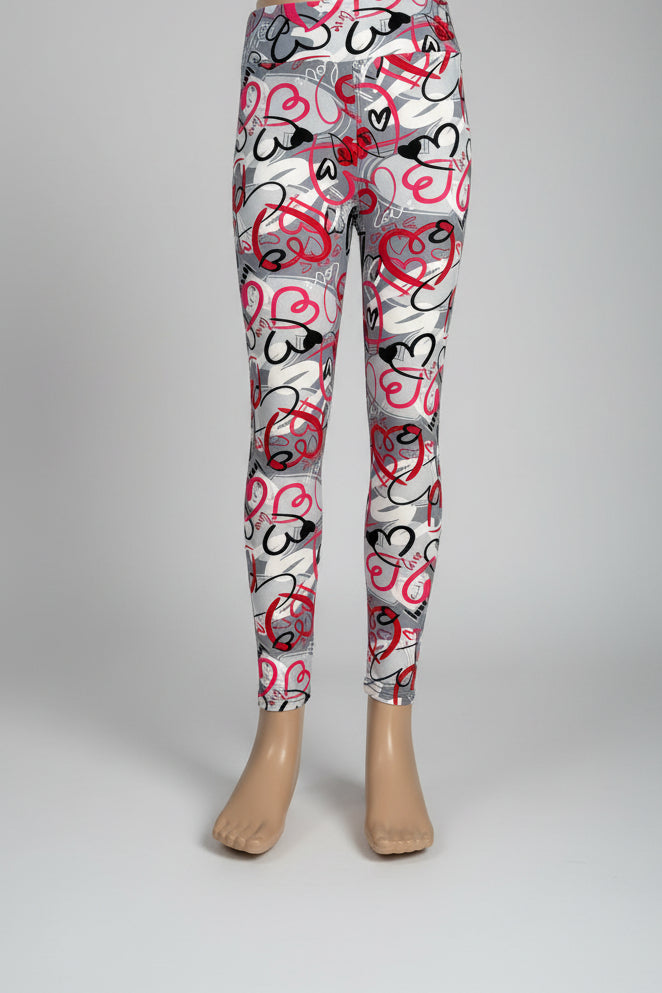 Heart design leggings