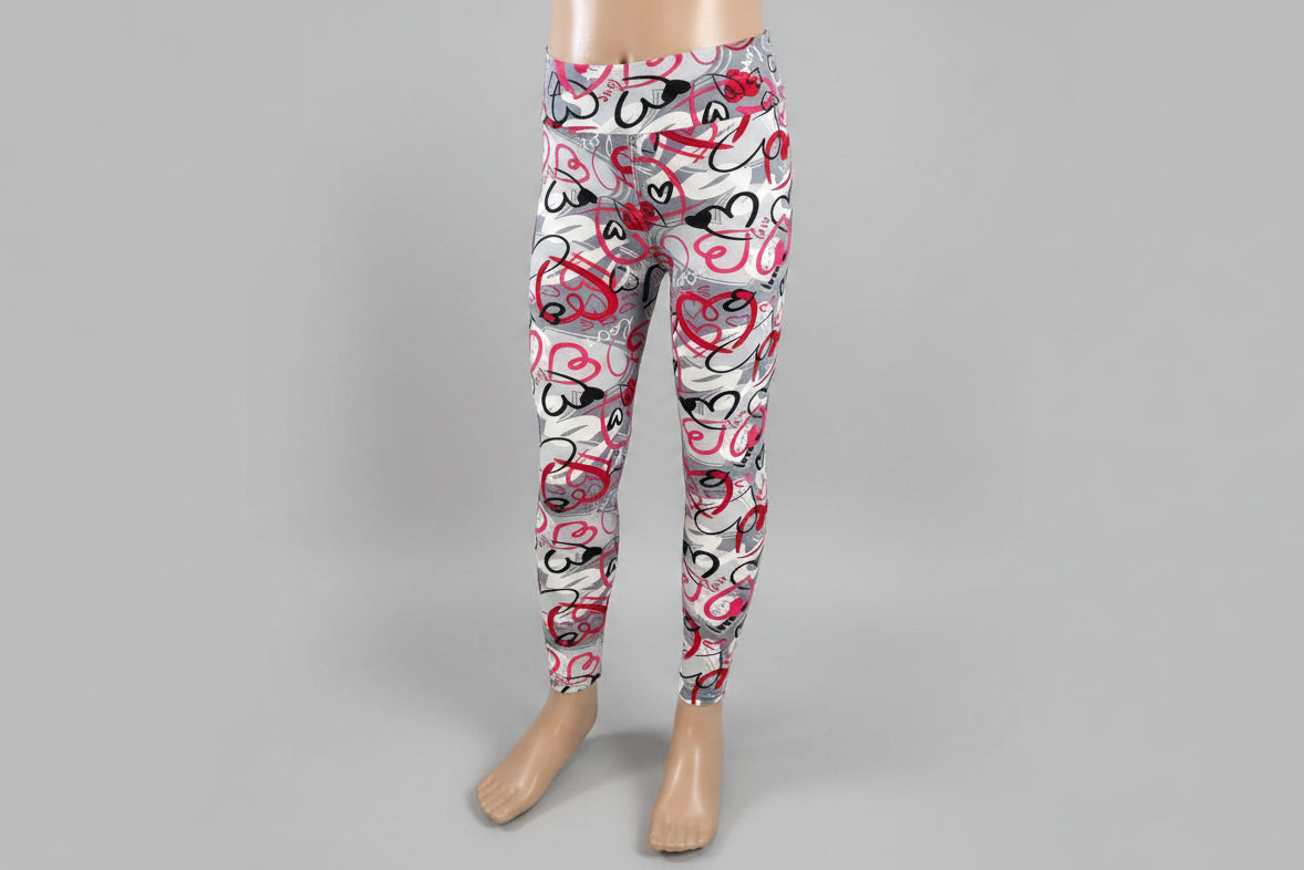Heart design leggings