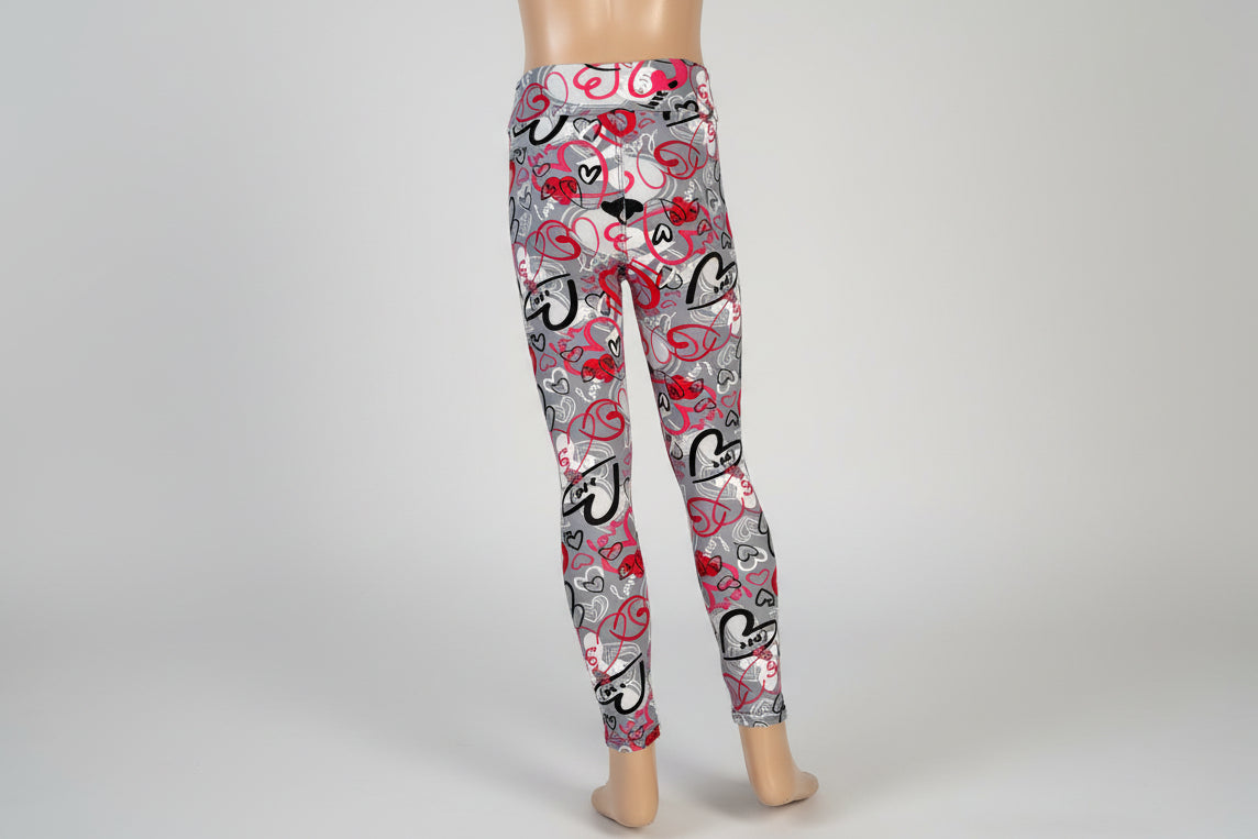 Heart design leggings