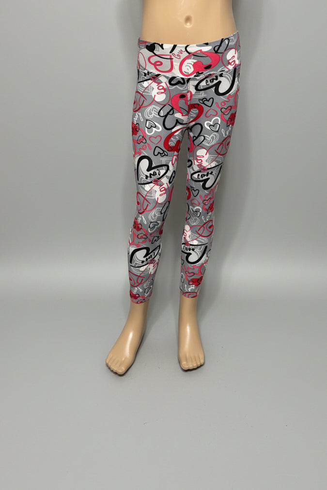 Heart design leggings