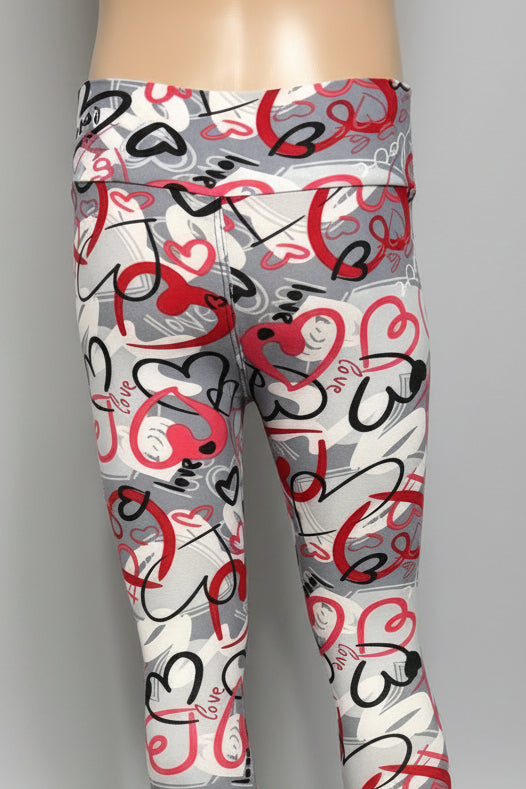 Heart design leggings