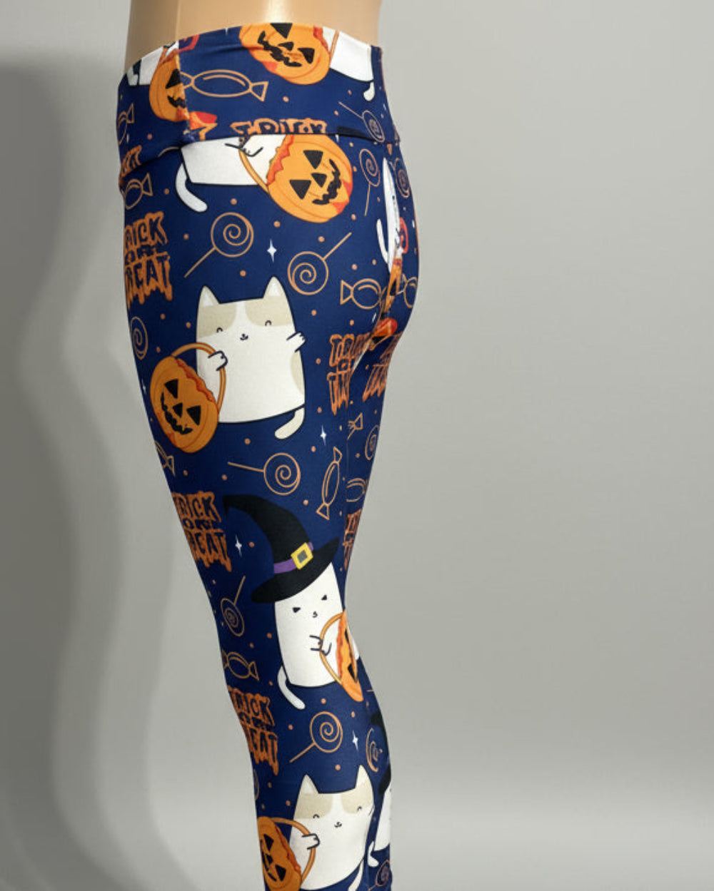 Trick or Treat cats Halloween inspired leggings