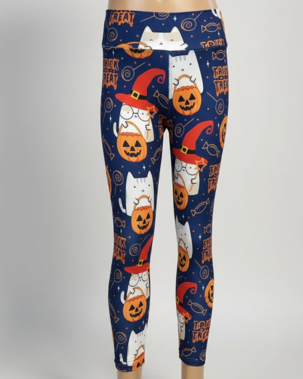 Trick or Treat cats Halloween inspired leggings