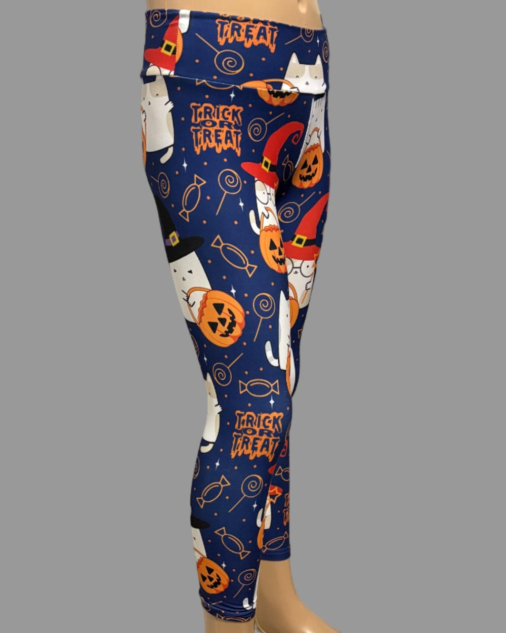 Trick or Treat cats Halloween inspired leggings