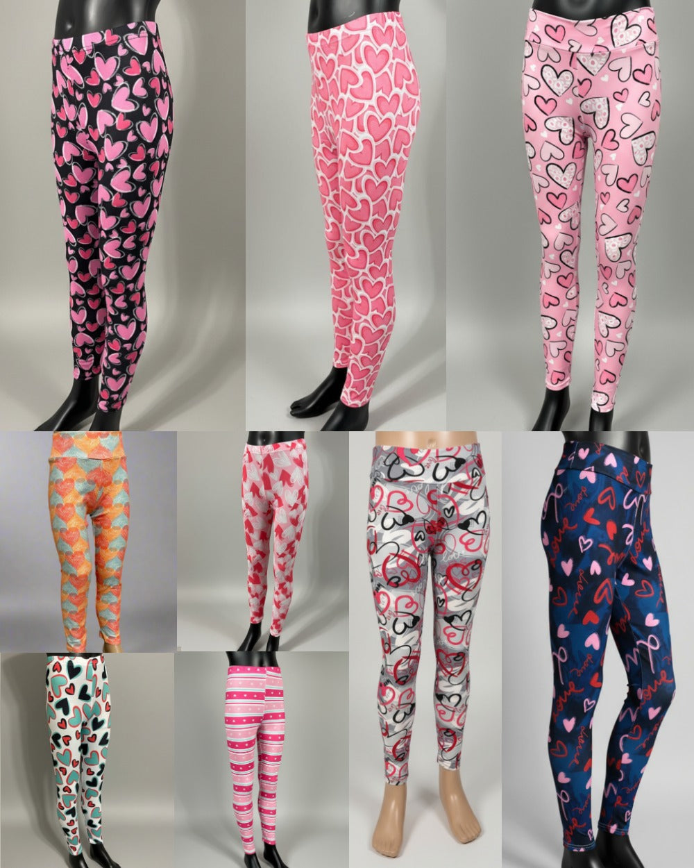 Heart design leggings