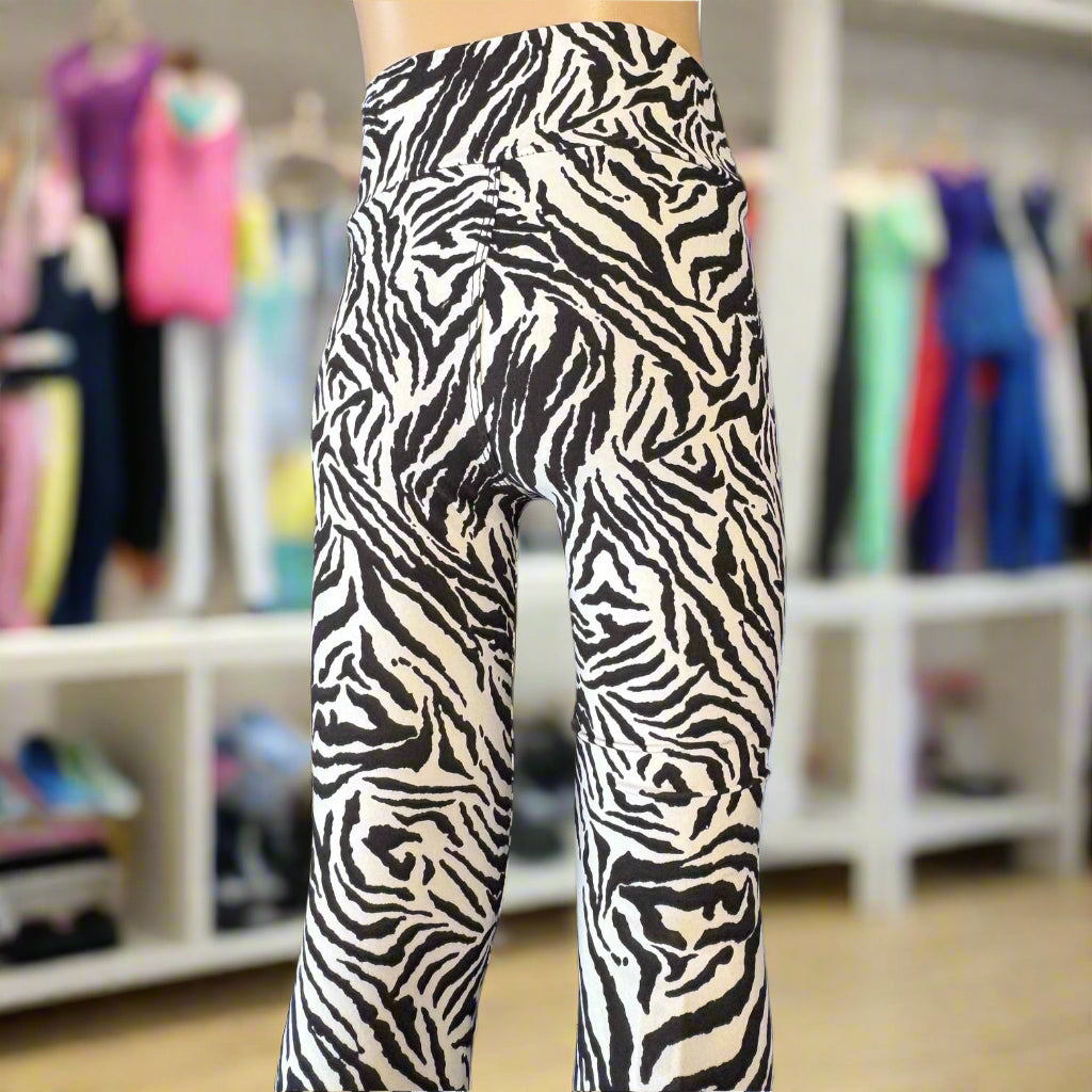 Zebra black & white full length leggings
