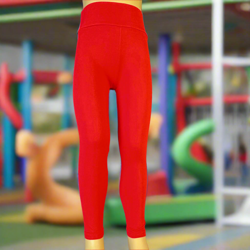 Solid colour, soft, stretch leggings in black, green, navy, grey, orange, pink, fuchsia, purple and more!