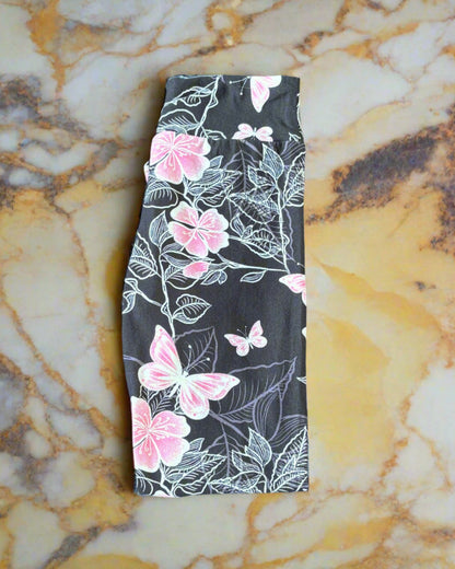 Flower & butterfly patterned leggings