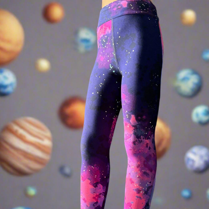 Cosmos design full length stretch leggings