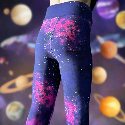 Cosmos design full length stretch leggings