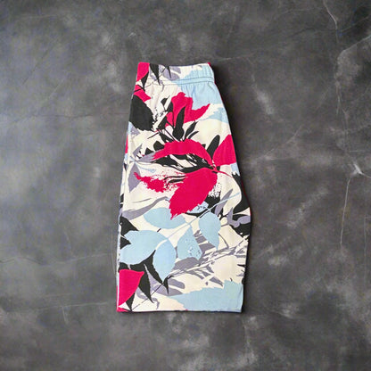 Tropical design full length stretch leggings