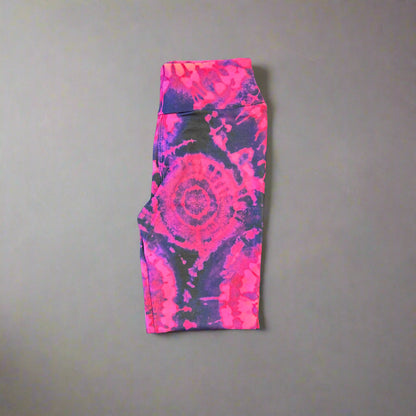 'Sunset tie-dye' design full length leggings