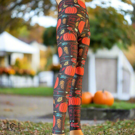 Thanksgiving holiday leggings