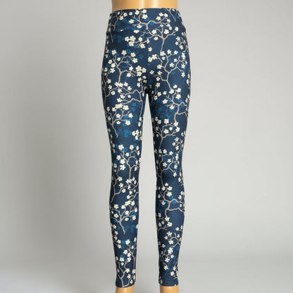 Winter floral design leggings