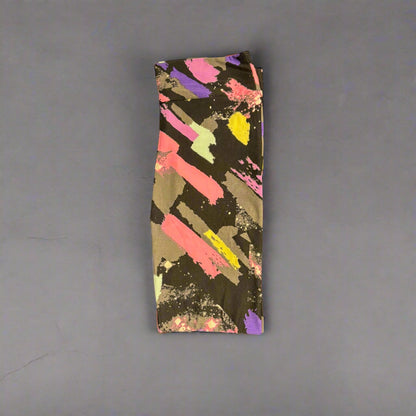 'Jazz brush' design full length leggings