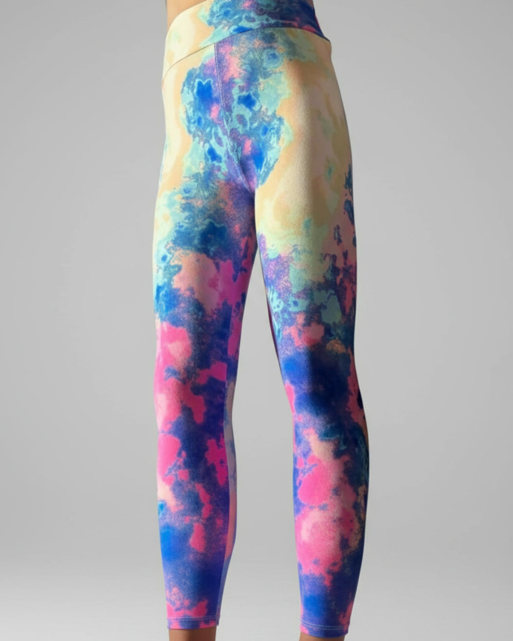 Tie-dye design soft leggings