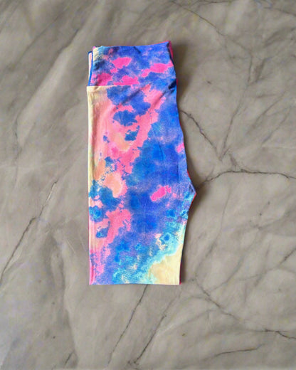 Tie-dye design soft leggings