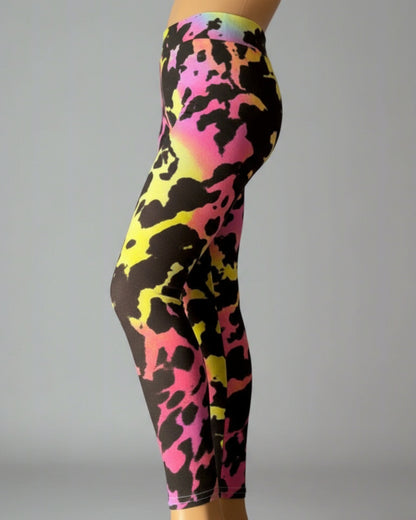Funky design full length stretch leggings