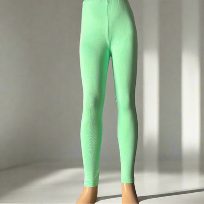 Mint green full length leggings