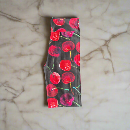Cherry design full length leggings