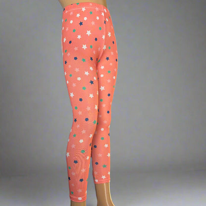 Orange star design leggings
