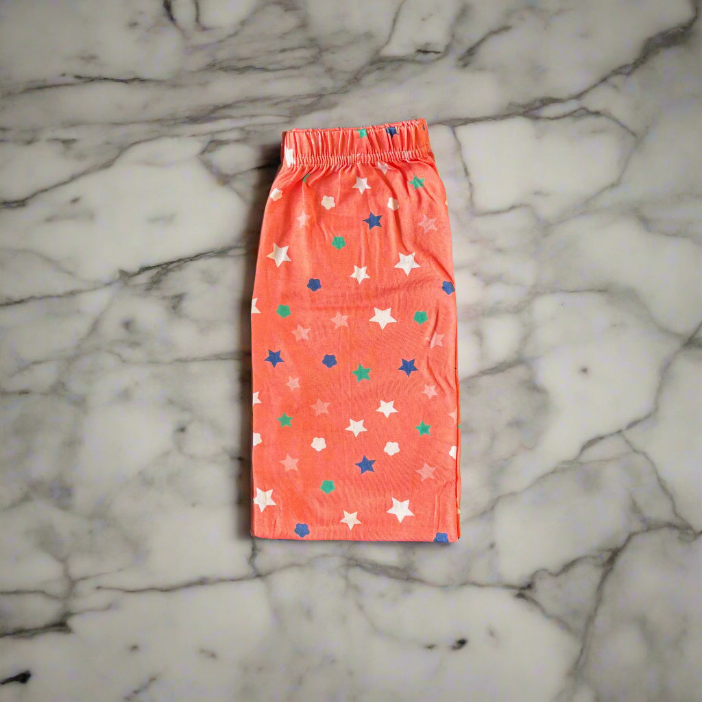 Orange star design leggings