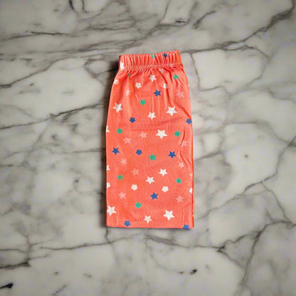 Orange star design leggings