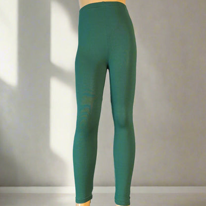 Dark green lightweight stretch leggings