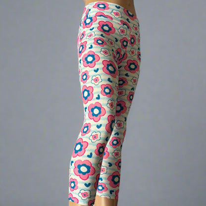 Cute floral leggings