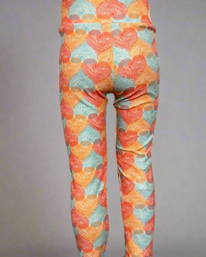 Heart design leggings