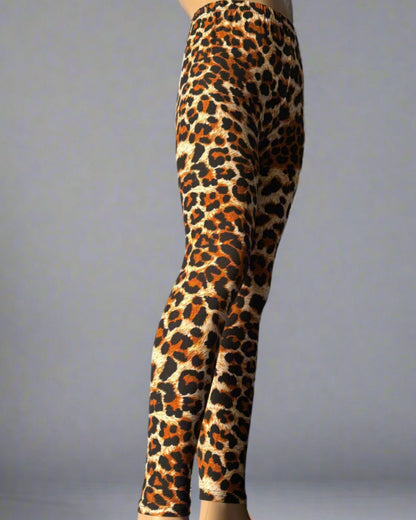 'Wild leopard' design full length leggings