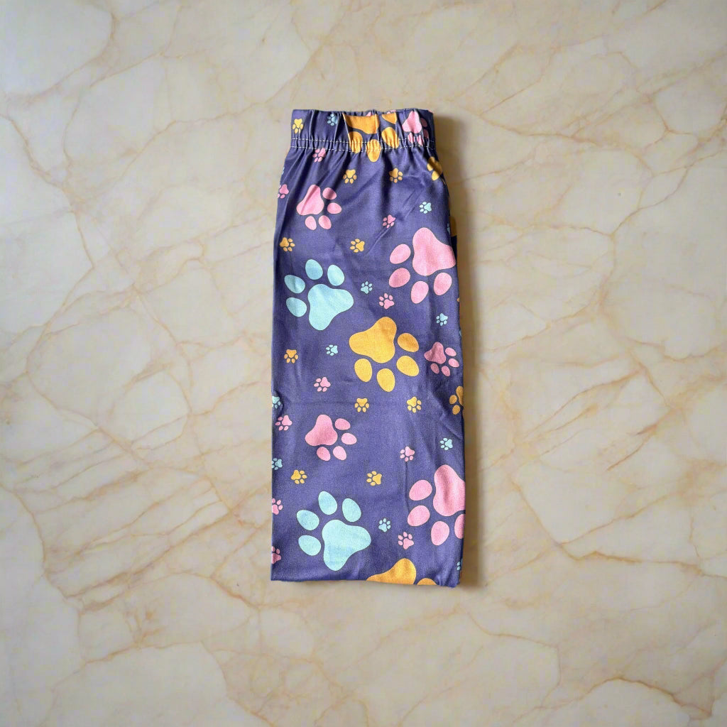 Purple paws full length leggings
