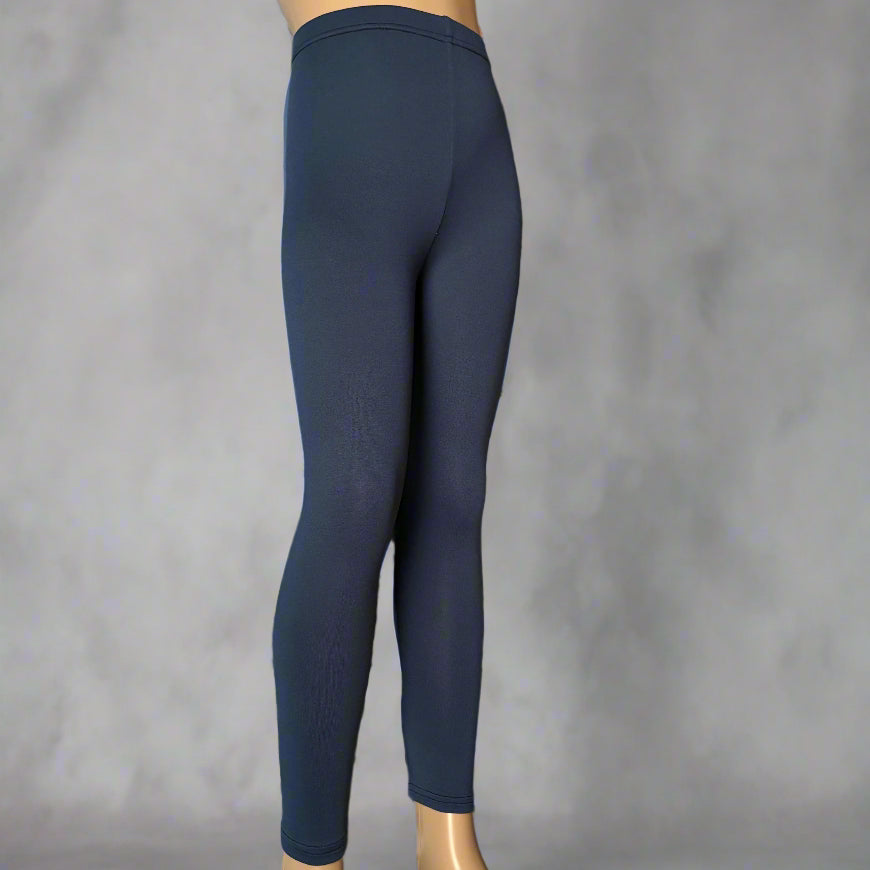 Lightweight navy full length stretch leggings