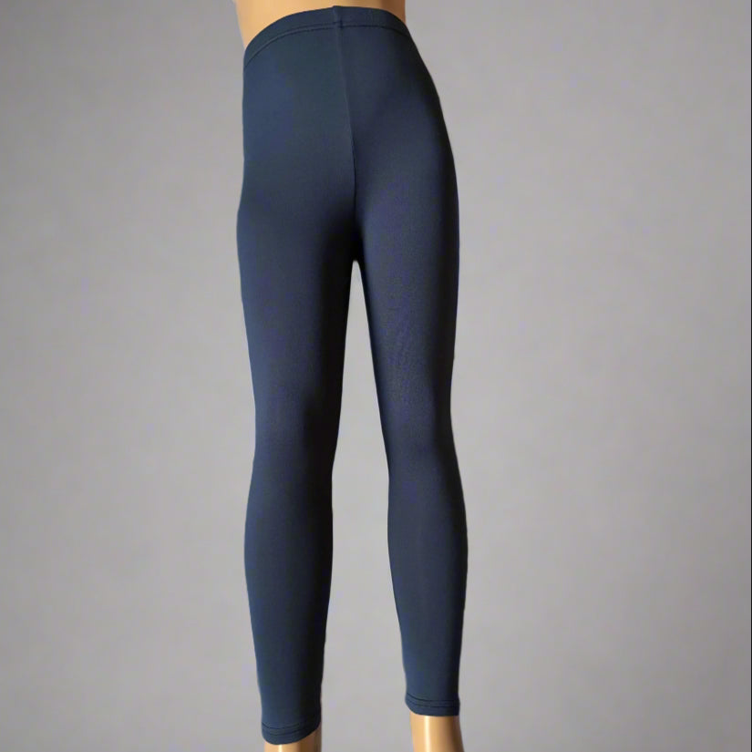 Lightweight navy full length stretch leggings