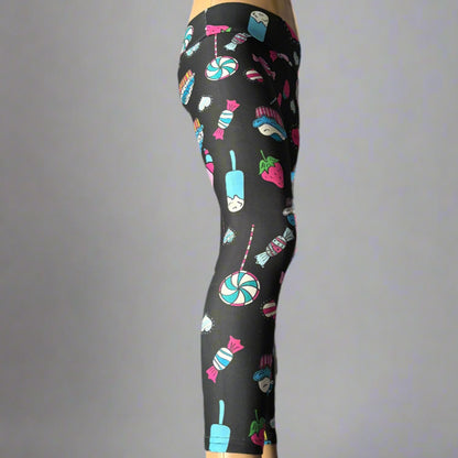 Sweets design full length stretch leggings