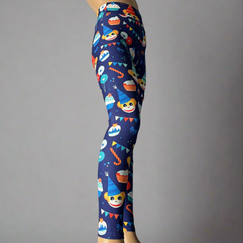 Party monkey design cute leggings