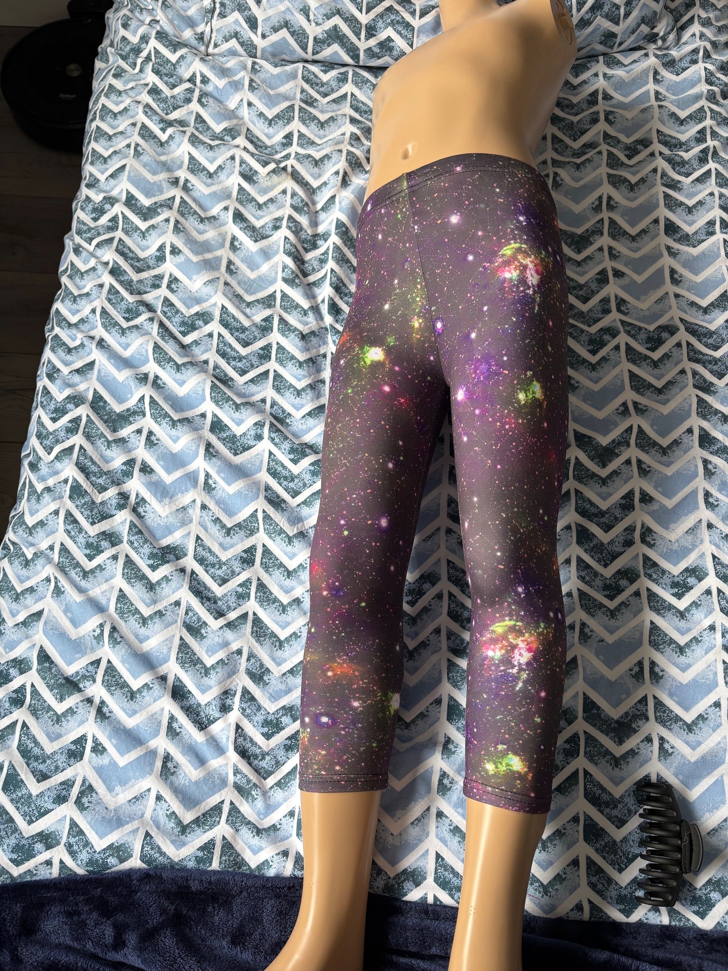 Night Skies design full length, stretch leggings