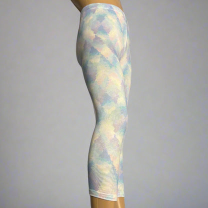 Pastels design full length stretch leggings