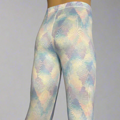 Pastels design full length stretch leggings