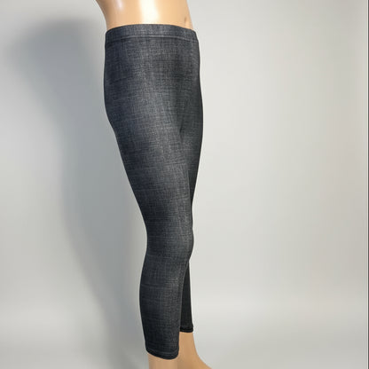 Denim pattern leggings