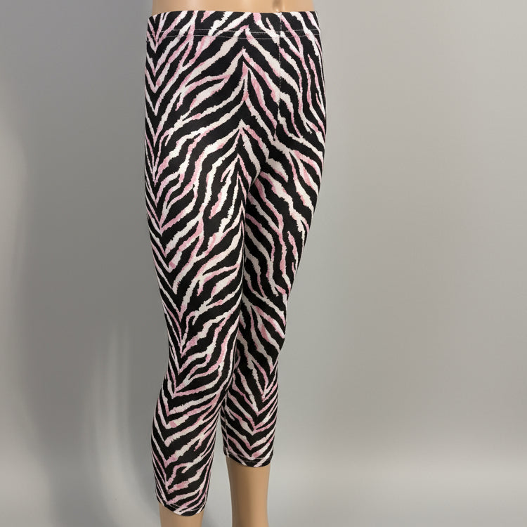 Pink tiger stripe leggings