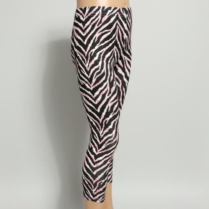 Pink tiger stripe leggings